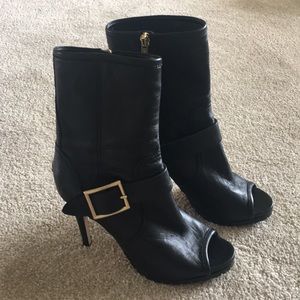 Authentic Jimmy Choo peep-toe booties